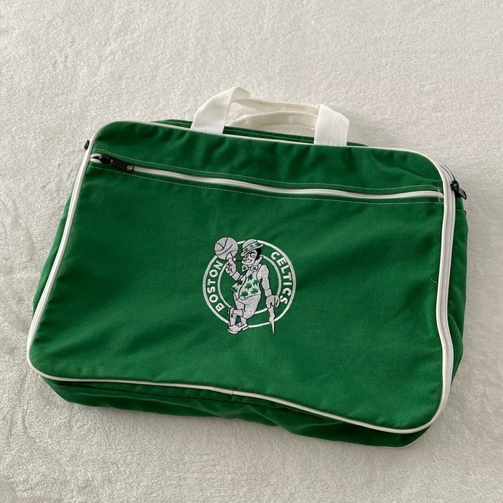Relive the Glory Days with the 1980s Vintage Boston Celtics Bag!